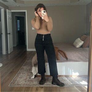 Black High-Waisted Jeans